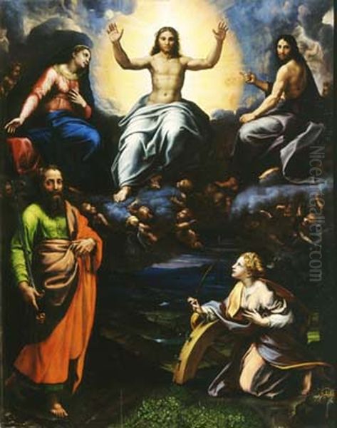 La Deesis tra i santi Paolo e Caterina - view 1