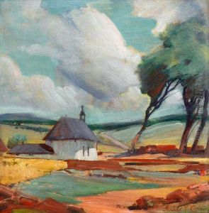Mission Church In Tecolote, Pecos Valley, Nm by Ira Diamond Gerald Cassidy