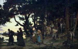 Gedymin'sfuneral by Kazimierz Alchimowicz