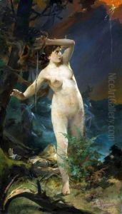 Goddess Milda (Lithuanian Venus). by Kazimierz Alchimowicz