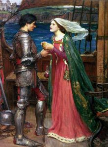 Tristano e Isotta con la Pozione by John William Waterhouse