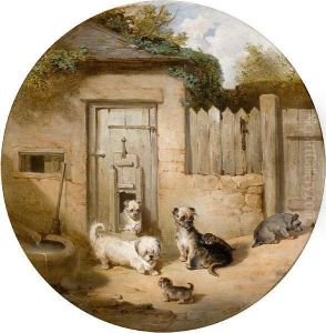 Dogs Belonging To The Duchess Of Richmond & Gordon by James Cassie