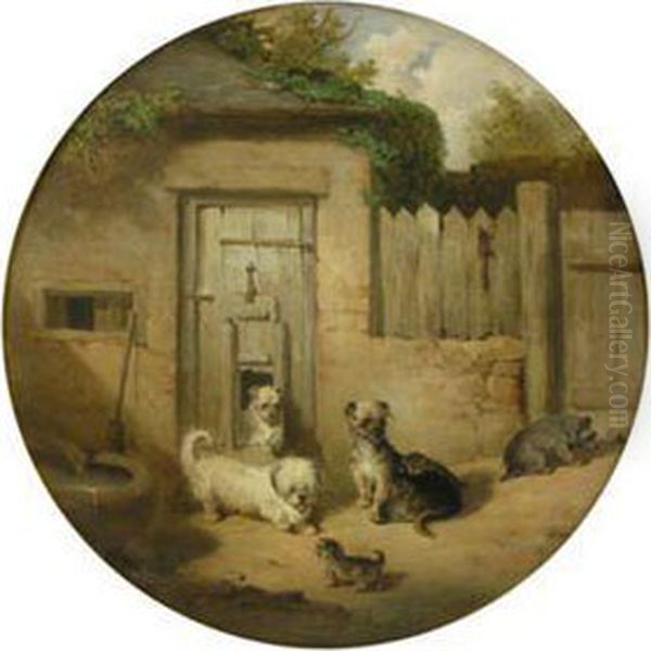 Dogs Belonging To The Duchess Of Gordon And Painted For The Duchess Of Richmond By Mr Cassie' - view 1