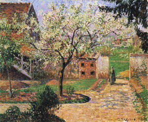Plum Trees in Blossom, Eragny