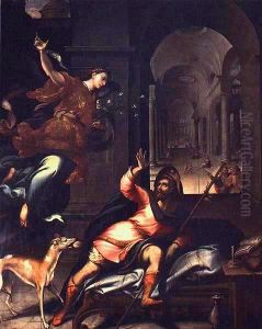 The Appearance of the Angel to St. Roch by Gaspar Dias