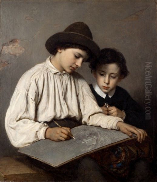 Boys Drawing - view 1