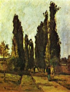The road by Camille Pissarro