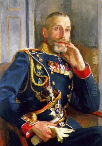 Portrait ofGrand Duke Constantine Constantinovich of Russia(1858-1915). by Osip Braz