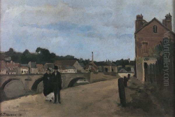 Vue de Pontoise, quai du Pothuis - view 1