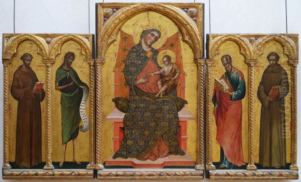Madonna and Child, Saints Francis, John the Baptist, John the Evangelist and Anthony of Padua - view 1