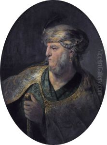 Lru,"Portret muzciny v vostocnom odeanii"label QS:Lde,"Brustbild eines Mannes in orientalischer Tracht"label QS:Len,"Bust of a man in oriental dress"label QS:Lmk,"Bista na covek vo orientalna obleka"label QS:Lnl,"Borststuk van een man in oosterse kleding" by Rembrandt
