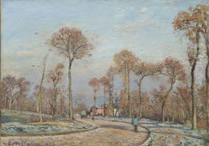 Morning Frost by Camille Pissarro