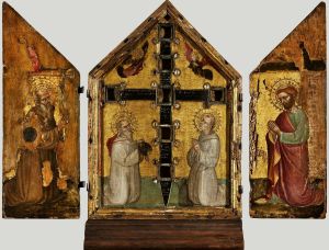 Reliquary triptych. Reliquary triptych.