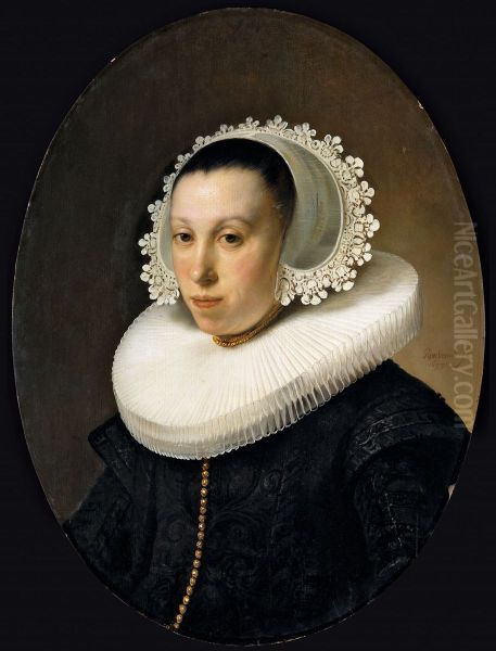 Portrait of a Woman with Millstone Collar - view 1