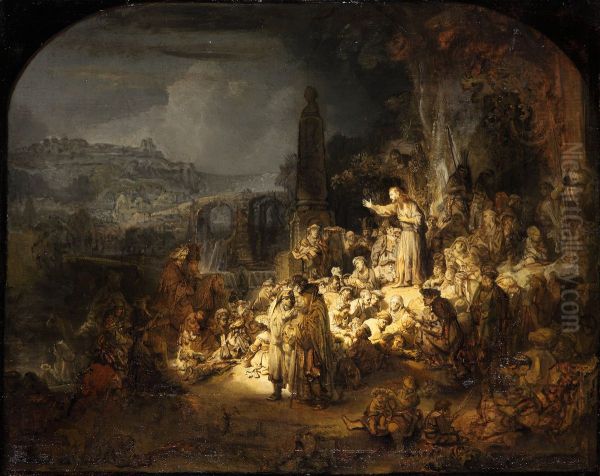 John the Baptist Preaching - view 1