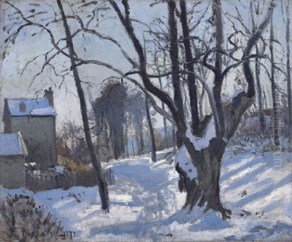 Louveciennes, Chemin de Creux / Louveciennes, neige - view 1