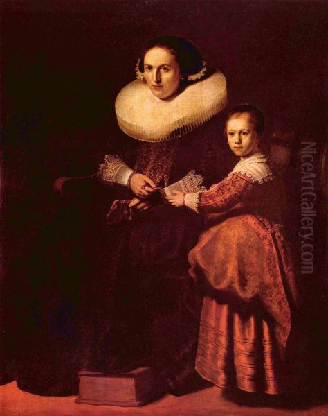 Susanna van Collen and her Daughter Anna - view 1