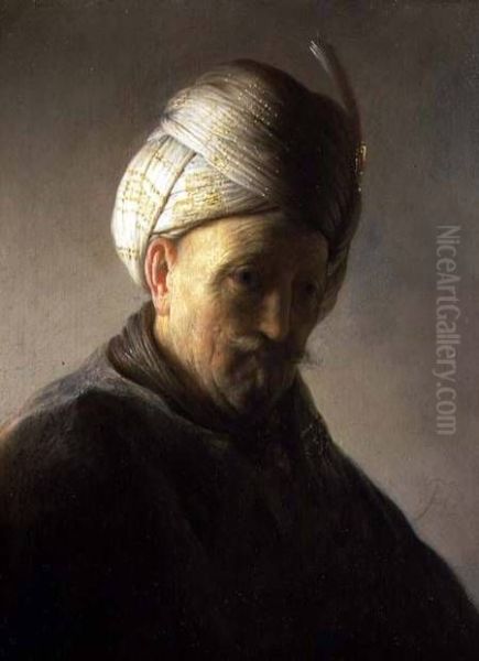 Bust of a Man Wearing a Turban - view 1