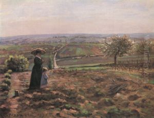 Vejen til Rouen, hojder i Hautil, Pontoise Vejen til Rouen, hojder i Hautil, Pontoise