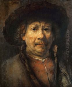 Self-portrait with Beret by Rembrandt