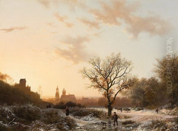 Gezicht op Kleef bij winter - view 1
