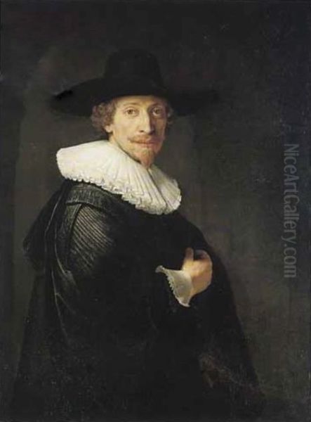 Portrait of a Standing Man in Doorway - view 1