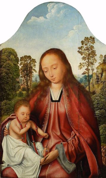 Madonna and Child in a landscape. - view 1