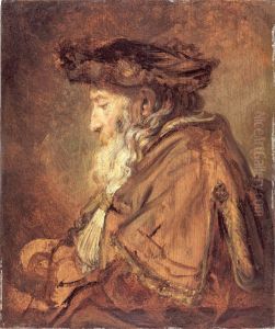 Portrait of an Old Man (Possibly a Rabbi) by Rembrandt