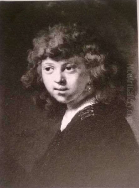 Portrait of a boy with long hair - view 1