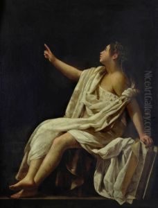 Polymnie, muse la la Poesie lyrique by Giovanni Baglione