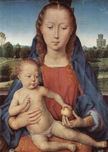 Portinari-Triptychon, Mitteltafel: Madonna - view 1