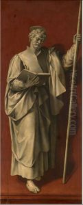 De H. Thomas (Altaar van het bontwerkersambacht) by Maerten De Vos