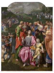 De wonderbare vermenigvuldiging van de broden en vissen by Ambrosius Francken I