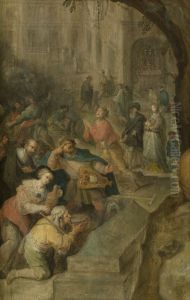 Miraculous Events at the Grave of Saint Bruno the Carthuisian by Frans Francken the Younger