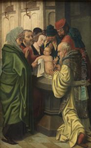 The Circumcision by Master Of Frankfurt