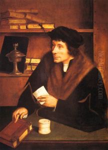Portrait of Pieter Gillis by Quinten Metsys