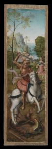 Aanbidding door de koningen by Master of the Antwerp Adoration