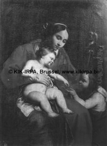 Madonna en de kleine Johannes de Doper by Abraham Janssens I