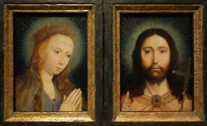 Christus Salvator Mundi en Maria in gebed by Quinten Metsys