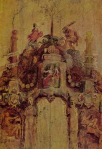the front face (Pompa Introitus Ferdinandi) by (studio of) Rubens, Peter Paul