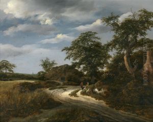 Landschap by Jacob Van Ruisdael