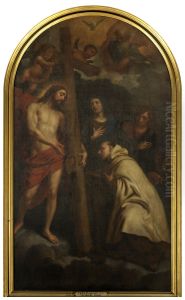 Visioen van de heilige Johannes van het Kruis by Pieter Thijs