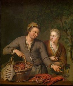 The Fish Seller by Willem Van Mieris Leiden