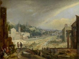 View of Campo Vacchino in Rome