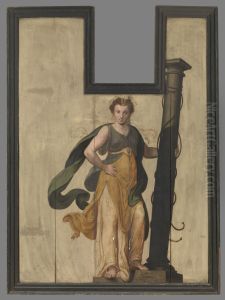 Sibyl with Column by Lambert van Noort
