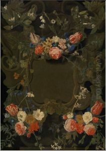 Flower garland by Jan Philip van Thielen