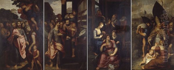 Zijluiken van het altaarstuk van de meerseniers - view 1