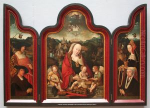 Triptych of Pompeius Occo and his Wife Gerbrich Claesdr. by Jacob Cornelisz Van Oostsanen