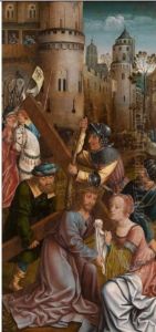 Christ bearing the cross by Master Of Frankfurt