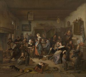 Vrolijk gezelschap by Richard Brakenburgh